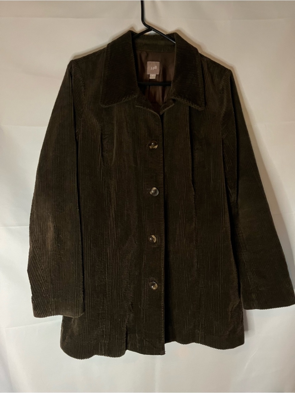 J. Jill Brown Corduroy Button Up Shacket